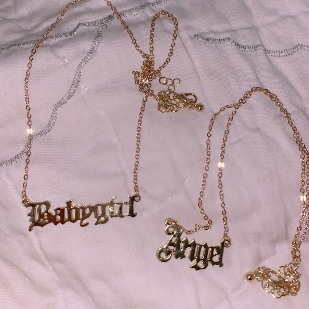 babygirl & angel necklaces